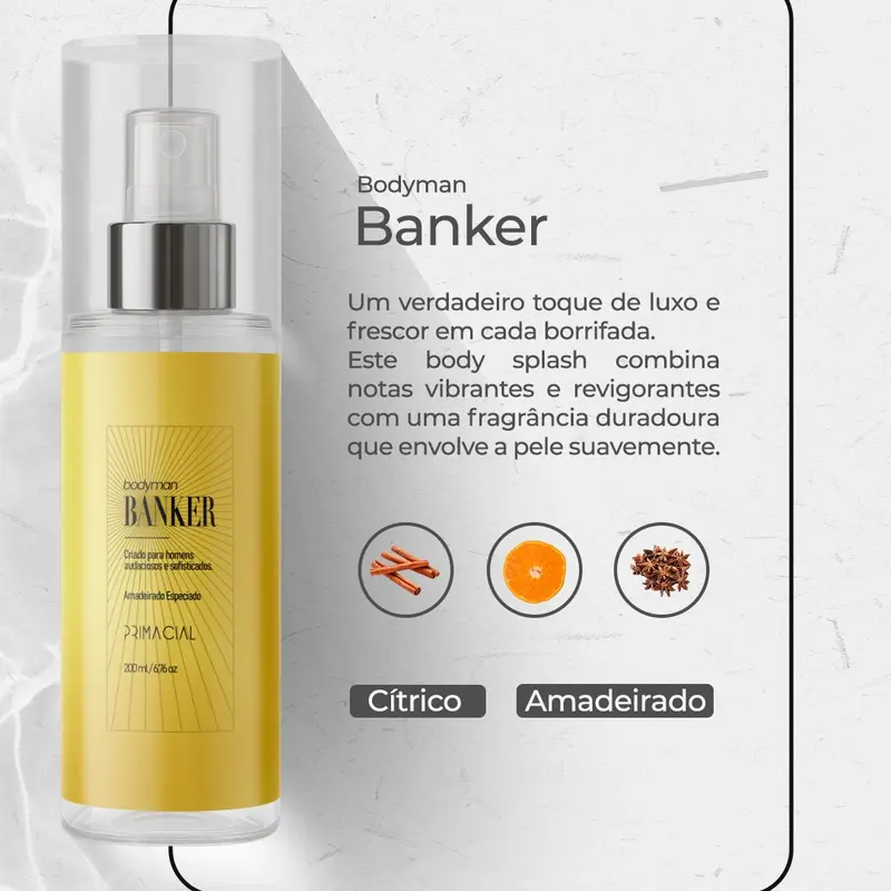 Bodyman Banker — cítrico amadeirado