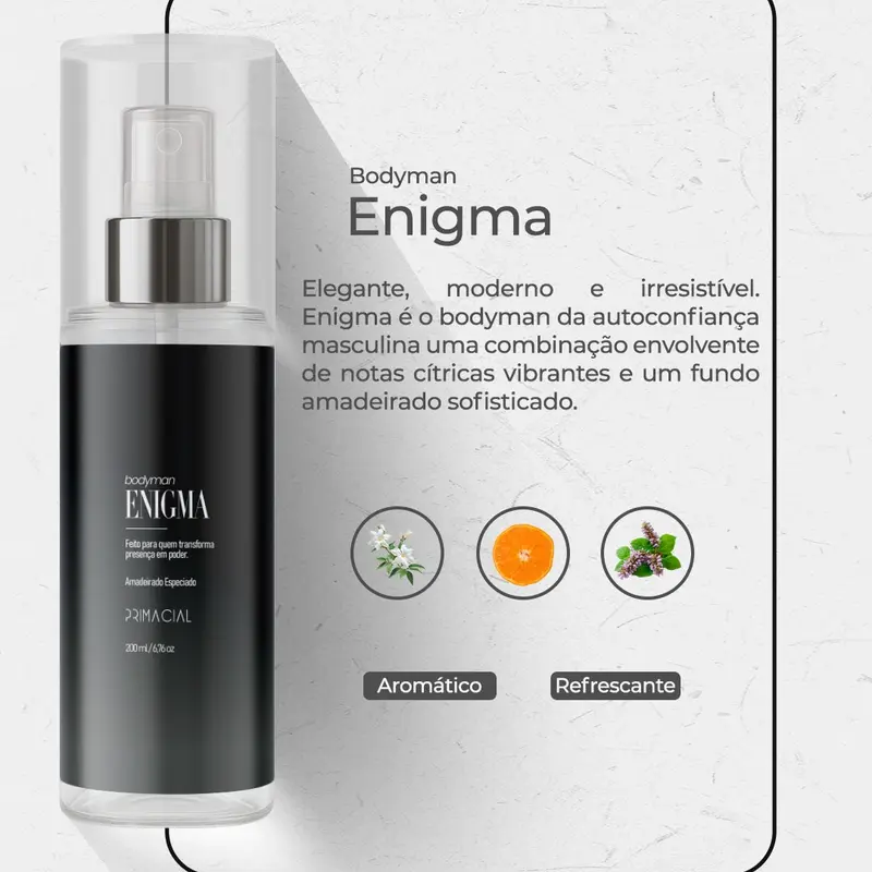 Bodyman Enigma — amadeirado especiado